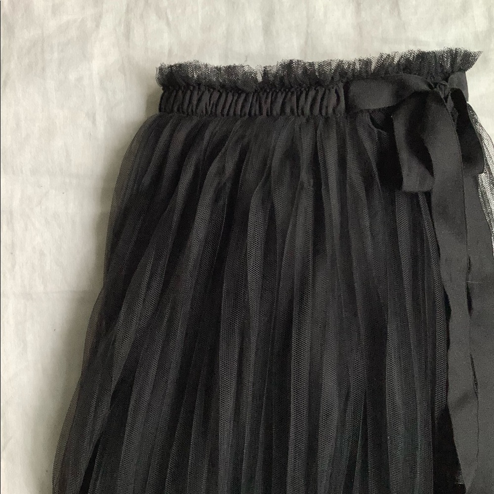 Black tulle skirt